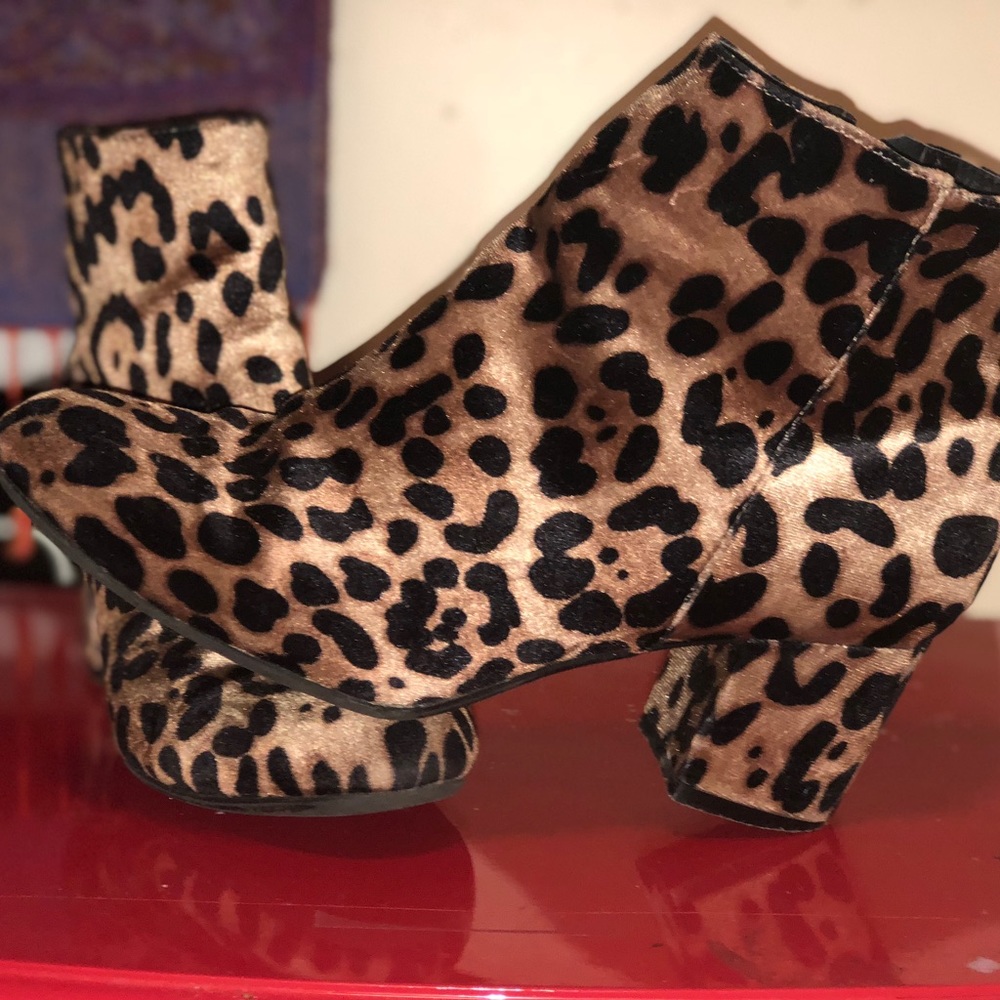 Cheetah print boots